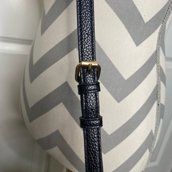 A New Day Black Faux Leather Crossbody Purse - Picture 2 of 13